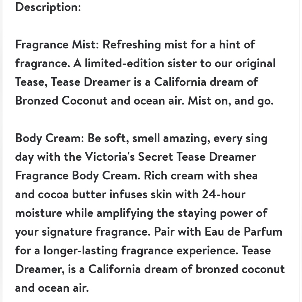 NEW Limited Edition Tease Dreamer by Victoria's Secret - Picture 3 of 3